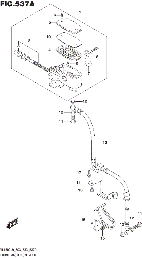 FRONT MASTER CYLINDER (VL1500BL9 E03)
