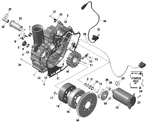 01- ROTAX - Magneto and Electric Starter