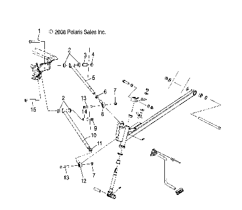 SUSPENSION, RADIUS RODS and TRAILING ARMS 1 - S10NT5BSL/BSM/BEL/BSF (49SNOWRADROD09TRLTRG)