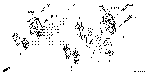 FRONT BRAKE CALIPER (2)