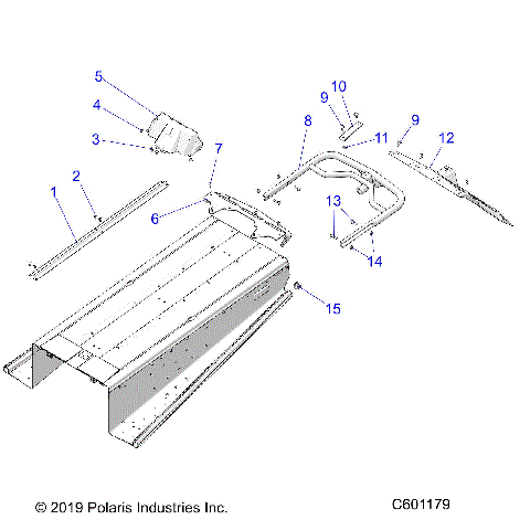 BODY, BUMPER, REAR, SNOWFLAP and TAILLIGHT COVER - S21CEF5BSL (C601179)