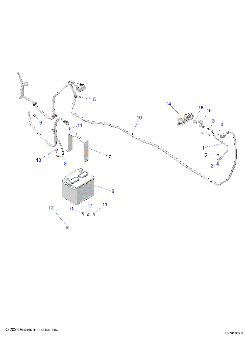 ELECTRICAL, BATTERY - D25P4ED4D4 (C0704763-4)