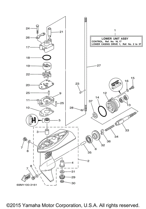 LOWER CASING DRIVE 1