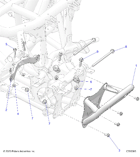 CHASSIS, FRONT GEARCASE AND BUMPER MOUNTING - Z24RGD2KAH/AL/BH/BL  (C701138-06)