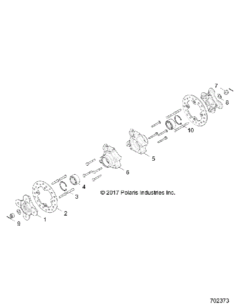 SUSPENSION, REAR CARRIER AND HUB - Z19VDE92AC/BC/AD/BD/AM/BM/LM/LAG/BG (702373)