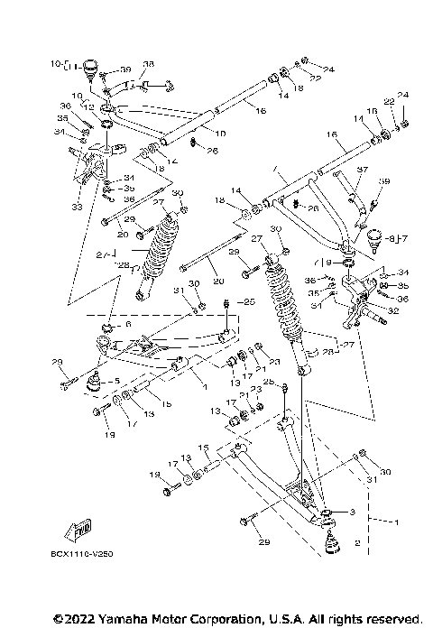 FRONT SUSPENSION & WHEEL