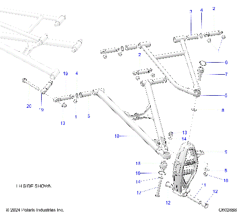 SUSPENSION, CONTROL ARMS and SPINDLE - S26TDZ8RS (C602858)