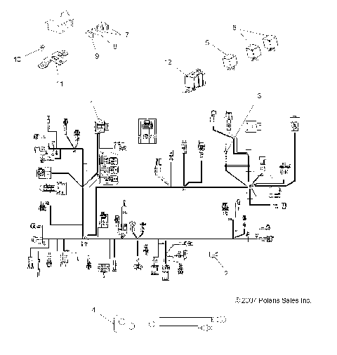 ELECTRICAL, HARNESSES - A08DN76FC (49ATVHARNESS08SPTRG800I)