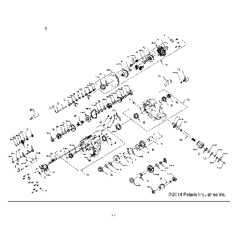 DRIVE TRAIN, MAIN GEARCASE INTERNALS - Z15VAE87AK/AS/AI/AN/X87AL (49RGRGEARCASE1333267)