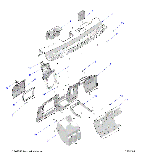 BODY, DASH  - R25MAE57B5/B6 (C788403)
