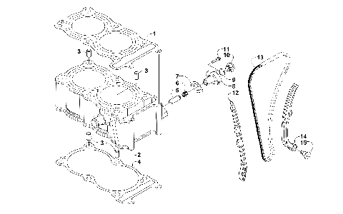 CYLINDER AND TIMING CHAIN ASSEMBLY [300031]