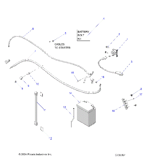 ELECTRICAL, BATTERY - R25CCA57A1 (702401)