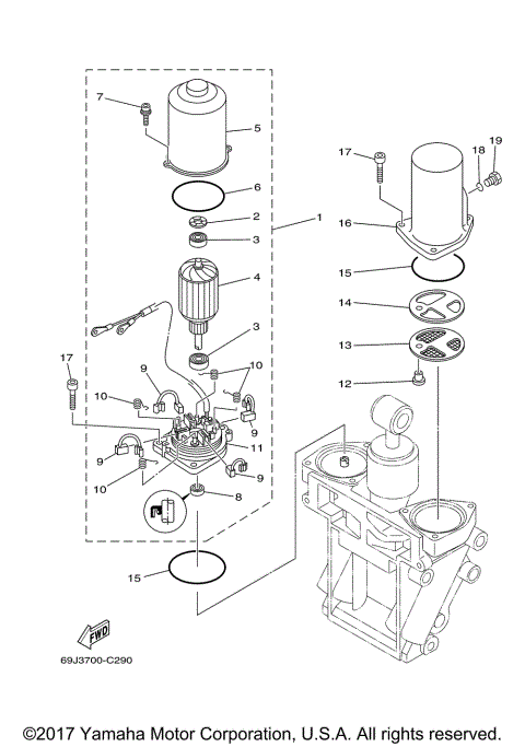 POWER TRIM TILT ASSY 2