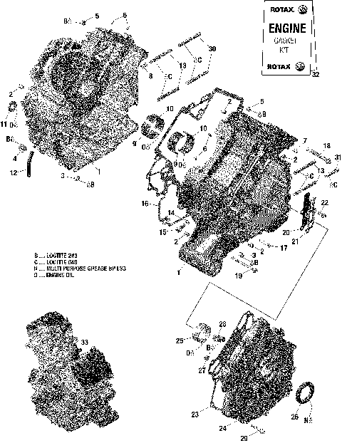 01- Rotax - Crankcase - 2