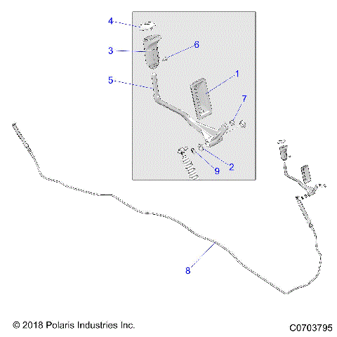 DRIVE TRAIN, SHIFT LEVER AND CABLE - D20BEP99A4/B4/GP99A4 (C0703795)