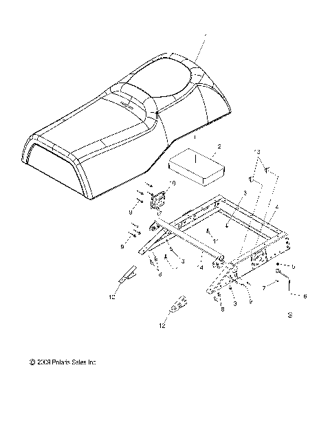 BODY, SEAT ASM. - S09PU7ES/EE (49SNOWSEAT09WIDE)