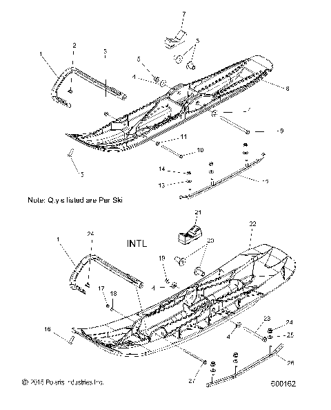 STEERING, SKI ASM. - S16PU6NSL/NEL (600162)