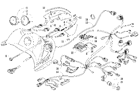 HEADLIGHT, INSTRUMENTS, AND WIRING ASSEMBLIES [88395]