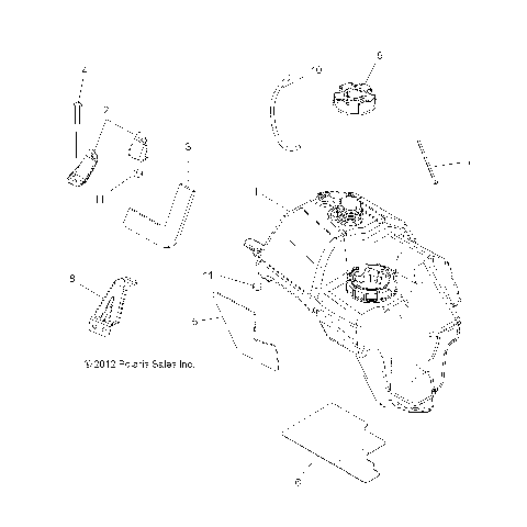 BODY, FUEL TANK ASM. - A13DH50AX/AZ (49ATVFUEL13SPTRG500)