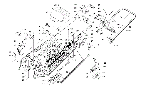 TUNNEL, REAR BUMPER, AND SNOWFLAP ASSEMBLY [105036]