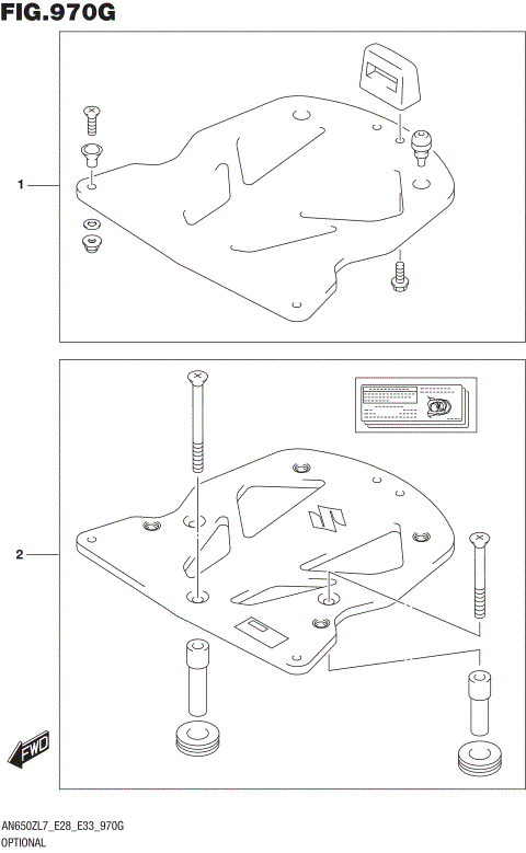 OPTIONAL (STOPPER SET REAR BOX PLATE)