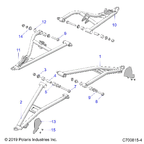 SUSPENSION, FRONT CONTROL ARMS - G21GXD99AJ/AZ/BJ/BZ (C700815-4)