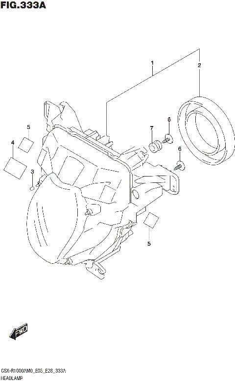 HEADLAMP (GSX-R1000A)