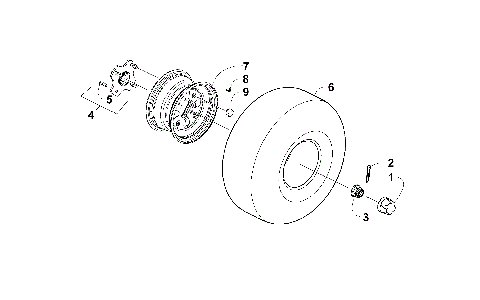 REAR WHEEL ASSEMBLY [90945]