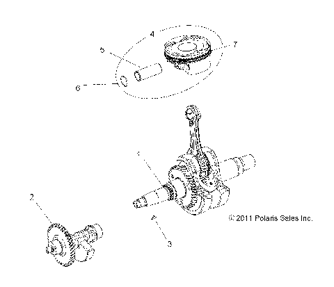 ENGINE, CRANKSHAFT, PISTON and BALANCE SHAFT - A20SDE57K5 (49RGRPISTON12RZR570)