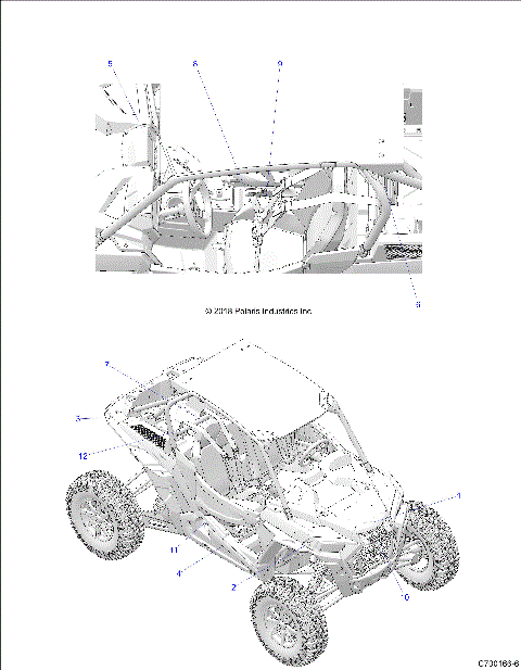 BODY, DECALS, STANDARD - Z20PAL92AG/AP/BG/BP (C700166-6)