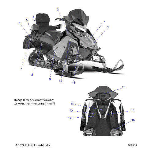 BODY, DECAL, BLACK SIDE PANEL W/GRAY ACCENT - S25TDE6RS (602809)