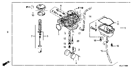 CARBURETOR (CRF80F)