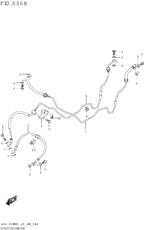 FRONT BRAKE HOSE (GSX-R1000RA,GSX-R1000RZA)