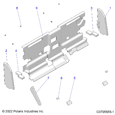 BODY, CAB FOAM AND REAR PANEL - R23RRU99A9/AJ/AK/AX/B9/BJ/BK/BX (C070555-1)