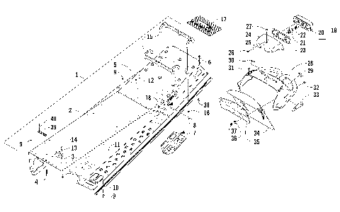 TUNNEL, REAR BUMPER, AND TAILLIGHT ASSEMBLY [86395]