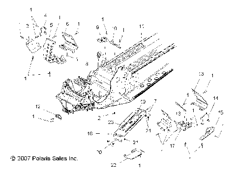 CHASSIS, FRONT - S08PB6FS/FE (49SNOWCHASSISFRT086008BALL)