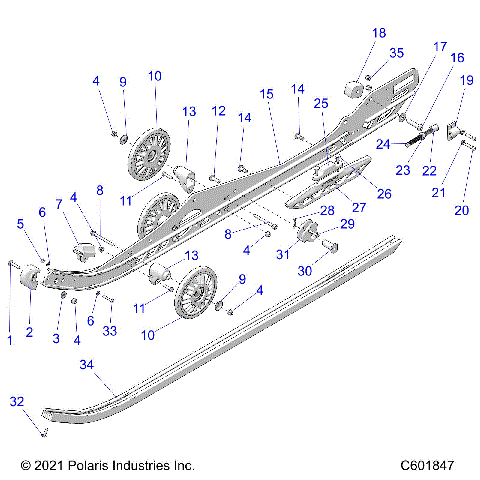 SUSPENSION, RAIL BEAM LH/RH - S22TDL6KSA (C601847)