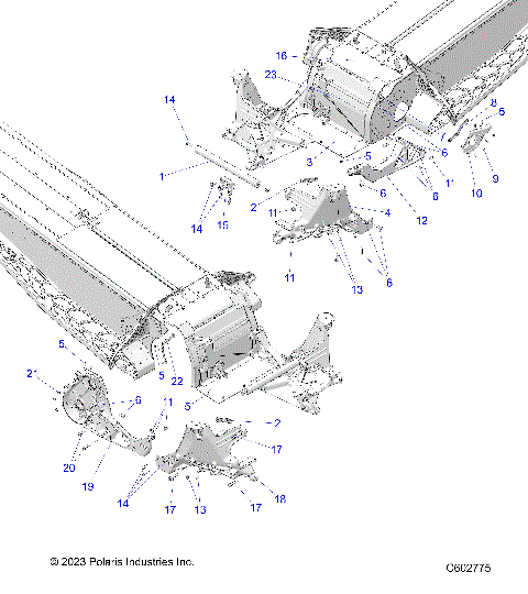 CHASSIS, BULKHEAD ASM. - S25TLP6RS (C602775)