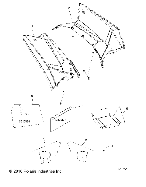 BODY, REAR CAB AND HEAT SHIELDS - A18SVE95FR [101630]
