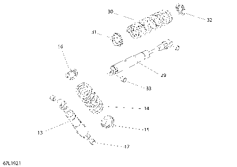 08- Rear Shocks Adventure - 600 ACE - Package LX