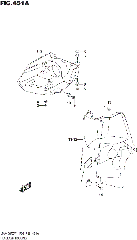 HEADLAMP HOUSING
