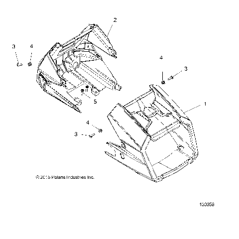 BODY, HEADLIGHT POD - A16SXE95NK/A95N2 (100356)