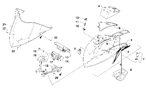 WINDSHIELD AND INSTRUMENTS ASSEMBLIES [106692]