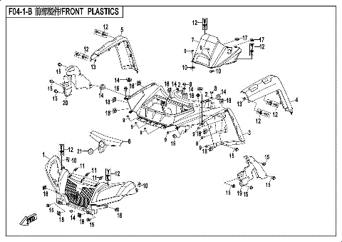 FRONT PLASTICS  (FACELIFT)