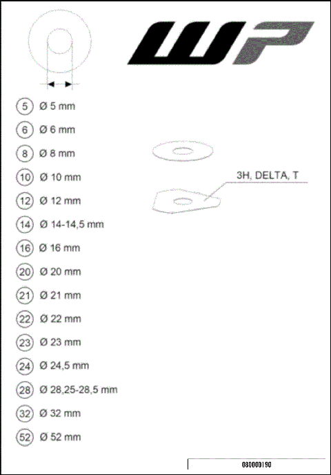 WP SHIMS FOR SETTING