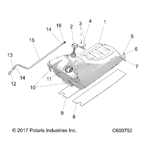 FUEL SYSTEM, FUEL TANK ASM. - S19CED5B ALL OPTIONS (C600792)