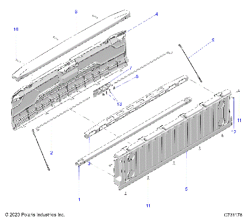 BODY, BOX, TAILGATE - R25RRV99AC (C731178)
