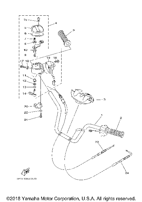 STEERING HANDLE CABLE