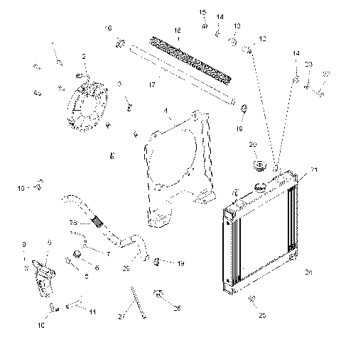 ENGINE, COOLING SYSTEM - A09BG50FA (49ATVCOOL08SCRAM)