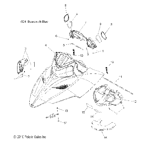 BODY, HOOD ASM. - S11PU6MSL/MEL (49SNOWHOOD11WIDE)